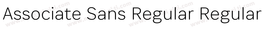 Associate Sans Regular Regular字体转换